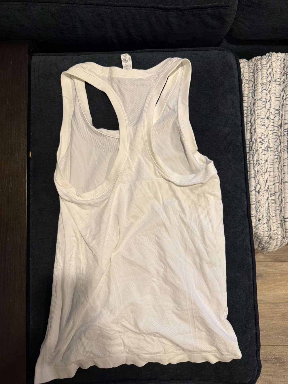 Athleta White Racerback Performance Tank - Picture 2 of 3